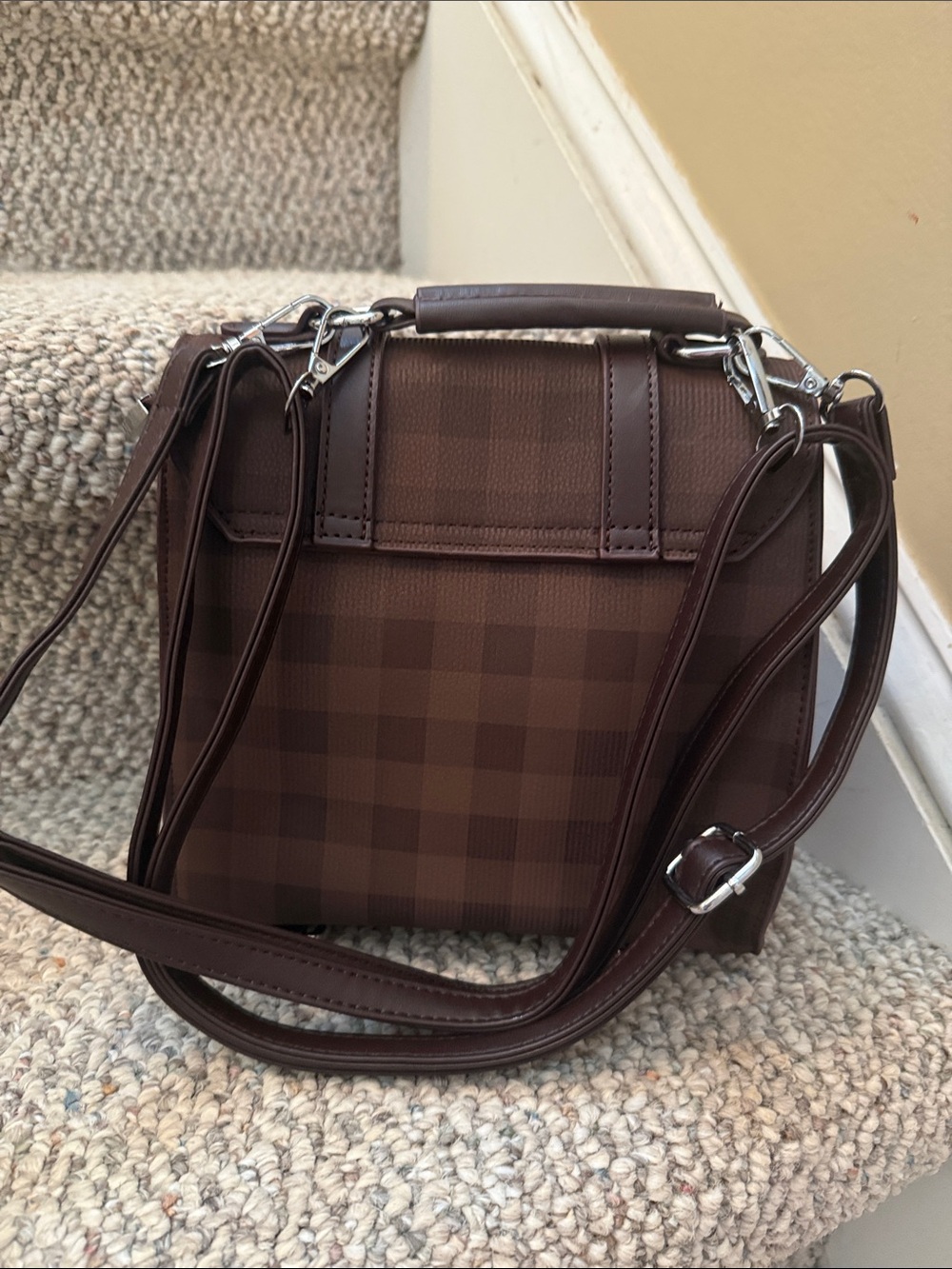 Check Bow Flap Backpack - Picture 5 of 8